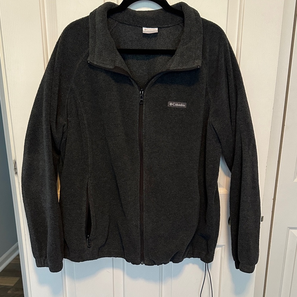 Columbia Charcoal Full-Zip Fleece Jacket